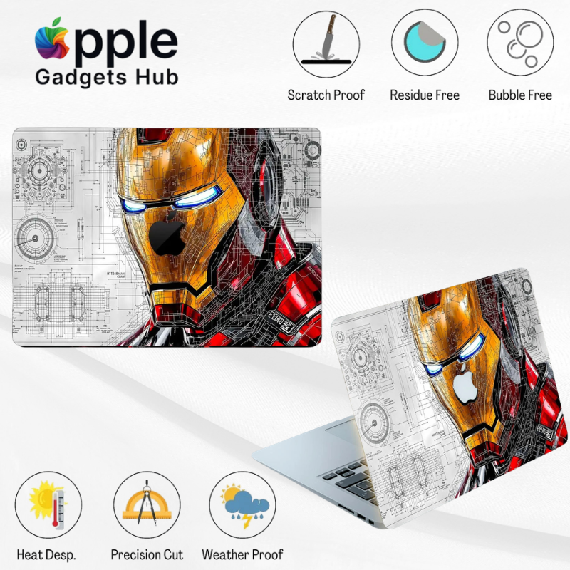 MacBook – Iron Man Blueprint skin